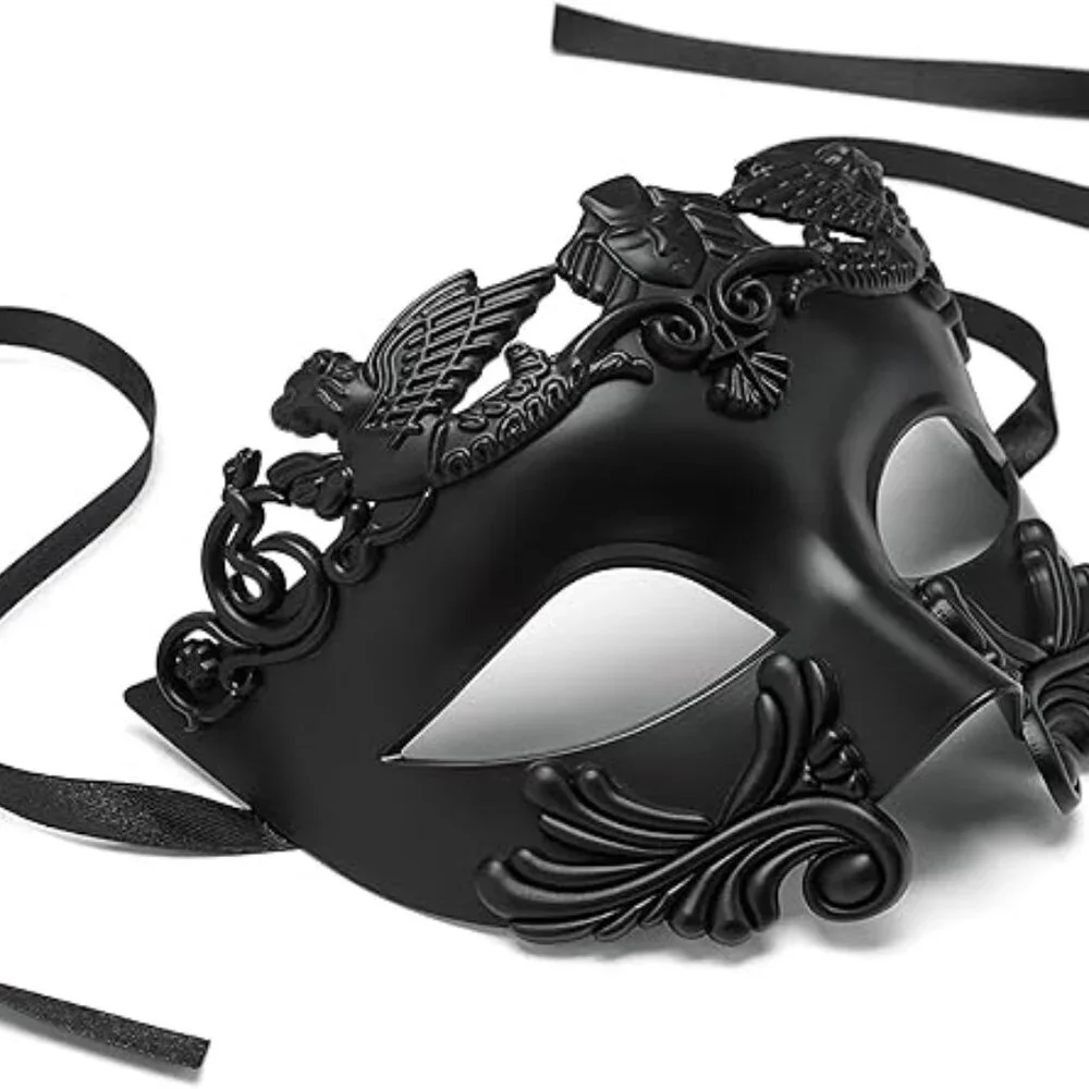 Greek Roman Masquerade Mask Halloween Mask Venetian Mardi Gras Mask - Picture 4 of 8